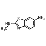 structure of CAS# 16349-38-5, N<Sup>2</Sup>-Methyl-1,3-Benzothiazole-2,6-Diamine;N2-methylbenzo[d]thiazole-2,6-diamine