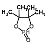 structure of CAS# 16352-18-4, 4,4,5,5-Tetramethyl-1,3,2-Dioxaphospholane 2-Oxide;2,3-Dimet<wbr>hyl-2,3-b<wbr>utanediol<wbr> cyclic p<wbr>hosphonat<wbr>e; Phosph<wbr>onic acid<wbr> cyclic t<wbr>etramethy<wbr>lethylen <wbr>ester; Ph<wbr>osphonic <wbr>acid cycl<wbr>ic 2,3-di<wbr>methyl-2,<wbr>3-butylen<wbr>e glycol <wbr>ester;4,4,5,5-TETRAMETHYL-1,3,2-DIOXAPHOSPHOLAN-2-OL, 95%