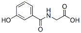 structure of CAS# 1637-75-8, 3-Hydroxyhippuricacid;2-[[(3-Hydroxyphenyl)-Oxomethyl]Amino]Acetic Acid;2-[(3-Hydroxyphenyl)Carbonylamino]Ethanoic Acid;Bbv-008135