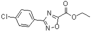 结构式 CAS# 163719-69-5, 3-(4-氯苯基)-1,2,4-恶二唑-5-羧酸乙酯