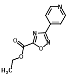 结构式 CAS# 163719-72-0, 乙基3-(4-吡啶基)-1,2,4-恶二唑-5-羧酸酯