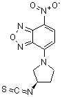 structure of CAS# 163927-29-5, 4-[(3R)-3-Isothiocyanato-1-Pyrrolidinyl]-7-Nitro-2,1,3-Benzoxadiazole;(R)-(−)-1<wbr>-(7-Nitro<wbr>-4-benzof<wbr>urazanyl)<wbr>-3-pyrrol<wbr>idinyl is<wbr>othiocyan<wbr>ate;(R)-(−)-4<wbr>-(3-Isoth<wbr>iocyanato<wbr>-pyrrolid<wbr>ino)-7-ni<wbr>tro-benzo<wbr>furazan;(R)-(−)-NBD-Py-NCS