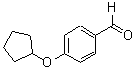 structure of CAS# 164520-98-3, 4-(Cyclopentyloxy)Benzaldehyde;4-cyclopentyloxybenzaldehyde;4-Cyclopentyloxy-benzaldehyde;BAS 05882196