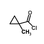 structure of CAS# 16480-05-0, 1-Methylcyclopropanecarbonyl Chloride;1-methylcyclopropanecarbonyl chloride;MFCD11617014