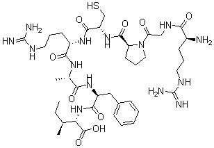 CAS#: 164859-77-2， L-Arginylglycyl-L-Prolyl-L-Cysteinyl-L-Arginyl-L-Alanyl-L-Phenylalanyl-L-Isoleucine