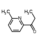 structure of CAS# 165126-71-6, 1-(6-Methyl-2-Pyridinyl)-1-Propanone;1-(6-methylpyridin-2-yl)propan-1-one
