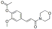 CAS#: 16562-72-4， 4-[3-(4-Acetoxy-3-Methoxyphenyl)-1-Oxo-2-Propenyl]Morpholine