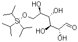 结构式 CAS# 166021-01-8, 2,6-脱水-5-脱氧-1-O-[三(1-甲基乙基)硅烷基]-D-阿拉伯糖-己-5-烯糖