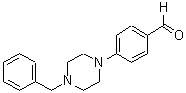结构式 CAS# 166438-88-6, 4-[4-(苯基甲基)-1-哌嗪基]-苯甲醛