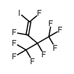 结构式 CAS# 167026-90-6, (1Z)-1,2,3,4,4,4-六氟-1-碘-3-(三氟甲基)-1-丁烯