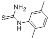 structure of CAS# 16738-19-5, N-(2,5-Dimethylphenyl)-Thiourea;(2,5-Xylyl) Thiourea;2-12-00-00616 (Beilstein Handbook Reference);2-Thio-1-(2,5-Xylyl)Urea