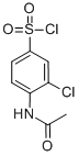 structure of CAS# 16761-18-5, 4-(Acetylamino)-3-Chloro-Benzenesulfonylchloride;4-Acetamido-3-Chloro-Benzenesulfonyl Chloride;Han 00134;Nsc136584