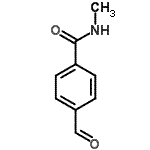 structure of CAS# 167837-57-2, 4-Formyl-N-Methylbenzamide;4-Formyl-N-methyl-benzamide;BENZAMIDE,4-FORMYL-N-METHYL-;MFCD09759030