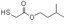 structure of CAS# 16849-97-1, 3-Methylbutyl Sulfanylacetate;Isoamyl thioglycolate;Isopentyl sulfanylacetate #;Isopentyl thioglycolate