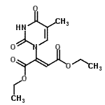 CAS#: 168975-19-7， Diethyl (2Z)-2-(5-Methyl-2,4-Dioxo-3,4-Dihydro-1(2H)-Pyrimidinyl)-2-Butenedioate