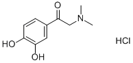 structure of CAS# 16899-83-5, alpha-Dimethylamino-3',4'-Dihydroxyacetophenone Hydrochloride;[2-(3,4-Dihydroxyphenyl)-2-Oxo-Ethyl]-Dimethyl-Ammonium Chloride;[2-(3,4-Dihydroxyphenyl)-2-Oxoethyl]-Dimethylammonium Chloride;[2-(3,4-Dihydroxyphenyl)-2-Keto-Ethyl]-Dimethyl-Ammonium Chloride