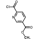 structure of CAS# 169124-35-0, Methyl 6-Chlorocarbonylpyridine-3-Carboxylate;methyl 6-(chlorocarbonyl)nicotinate