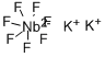 structure of CAS# 16924-03-1, Potassium Heptafluoroniobate(V);Dipotassium Heptafluoroniobate(2-);Niobate(2-), Heptafluoro-, Dipotassium;Potassium Niobium Fluoride