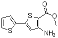 structure of CAS# 169759-79-9, 4-Amino-[2,2'-Bithiophene]-5-carboxylic Acid Methyl Ester