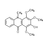 CAS#: 17014-62-9， 2-Hydroxy-1,3,4-Trimethoxy-10-Methyl-9(10H)-Acridinone