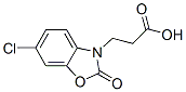 structure of CAS# 17124-56-0, 3-(6-Chloro-2-Oxo-1,3-Benzoxazol-3(2H)-Yl)Propanoic Acid;3-(6-Chloro-2-Keto-1,3-Benzoxazol-3-Yl)Propionate;Zinc04218219