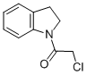 structure of CAS# 17133-48-1, 2-Chloro-1-(2,3-Dihydro-1H-Indol-1-Yl)-Ethanone;2-Chloro-1-Indolin-1-Yl-Ethanone;2-Chloro-1-(1-Indolinyl)Ethanone;Bas 04380717