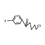 structure of CAS# 17135-46-5, 5-Chloro-1-(4-Fluorophenyl)-1-Pentanone;5-Chloro-1-(4-fluorophenyl)-1-oxopentane;MFCD01319941