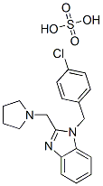 CAS#: 17162-20-8， 1-[(4-Chlorophenyl)Methyl]-2-(Pyrrolidin-1-Ylmethyl)-1H-Benzimidazole Sulphate