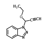 结构式 CAS# 171815-58-0, 1-(1-乙氧基-2-丙炔-1-基)-1H-苯并三唑