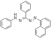 结构式 CAS# 1719-72-8, (E)-1-(1-萘基)-2-[(E)-苯基(苯基亚肼基)甲基]二氮烯