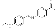 结构式 CAS# 17224-17-8, 1-{4-[(E)-(4-乙氧基苄亚基)氨基]苯基}乙酮