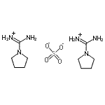 structure of CAS# 17238-56-1, Bis[Imino(1-Pyrrolidinyl)Methanaminium] Sulfate;bis(pyrrolidine-1-carboxamidine) sulphate
