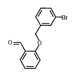 结构式 CAS# 172685-68-6, 2-[(3-溴苄基)氧基]苯甲醛