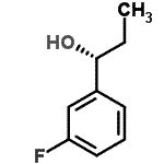 structure of CAS# 172748-78-6, (1R)-1-(3-Fluorophenyl)Propan-1-Ol;(R)-1-(3-fluorophenyl)propan-1-ol
