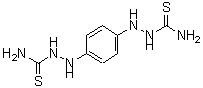 structure of CAS# 1728-67-2, 2,2'-(1,4-Phenylene)Dihydrazinecarbothioamide;1,4-PHENYLENEBIS-3-THIOSEMICARBAZIDE