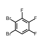 结构式 CAS# 17299-94-4, 1,2-二溴-3,4,5-三氟苯