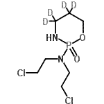 结构式 CAS# 173547-45-0, N,N-二(2-氯乙基)(4,4,5,5-<sup>2</sup>H<sub>4</sub>)-1,3,2-氧氮杂磷杂环己烷-2-胺2-氧化物