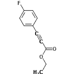 structure of CAS# 1736-31-8, Ethyl 3-(4-Fluorophenyl)-2-Propynoate;(4-Fluoro-phenyl)-propynoic acid ethyl ester;ethyl 3-(4-fluorophenyl)prop-2-ynoate