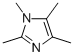 structure of CAS# 1739-83-9, 1,2,4,5-Tetramethylimidazole;1H-Imidazole, 1,2,4,5-Tetramethyl-;1,2,4,5-Tetramethyl-1H-Imidazole