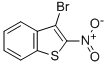 structure of CAS# 17402-78-7, 3-Bromo-2-Nitro-Benzo[b]Thiophene;3-Bromo-2-Nitro-Benzothiophene;3-Bromo-2-Nitrobenzothiophene;3-Bromo-2-Nitro-Benzo[B]Thiophene