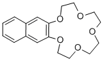 structure of CAS# 17454-47-6, 2,3,5,6,8,9,11,12-Octahydro-Naphtho[2,3-b]-1,4,7,10,13-Pentaoxacyclopentadecin;2,3-NAPHTHO-15-CROWN-5 97%;2,3-NAPHTHO-15-CROWN-5