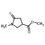 结构式 CAS# 174747-39-8, 甲基1-甲基-5-硫代-3-吡咯烷羧酸酯