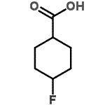 结构式 CAS# 174771-54-1, 4-氟环己烷羧酸
