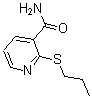 structure of CAS# 175135-26-9, 2-(Propylthio)-3-Pyridinecarboxamide;2-(Propylthio)-3-Pyridinecarboxamide;2-(Propylthio)Nicotinamide;St5407514