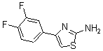 structure of CAS# 175135-32-7, 4-(3,4-Difluorophenyl)-2-Thiazolamine;2-Amino-4-(3,4-Difluorophenyl)-1,3-Thiazole 97%;2-Amino-4-(3,4-Difluorophenyl)-1,3-Thiazole;4-(3,4-DIFLUOROPHENYL)-1,3-THIAZOL-2-AMINE