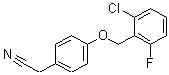 结构式 CAS# 175135-35-0, 4-[(2-氯-6-氟苯基)甲氧基]-苯乙腈