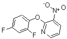 结构式 CAS# 175135-62-3, 2-(2,4-二氟苯氧基)-3-硝基吡啶
