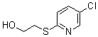 结构式 CAS# 175135-89-4, 2-[(5-氯-2-吡啶基)硫代]-乙醇