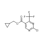 结构式 CAS# 175137-30-1, 环丙基甲基2-氯-4-(三氟甲基)-5-嘧啶羧酸酯