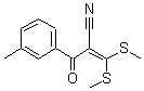 structure of CAS# 175201-64-6, alpha-[Bis(Methylthio)Methylene]-3-Methyl-B-Oxo-Benzenepropanenitrile;3,3-BIS(METHYLTHIO)-2-(3-METHYLBENZOYL)ACRYLONITRILE;2-(3-METHYLBENZOYL)-3,3-DI(METHYLTHIO)ACRYLONITRILE